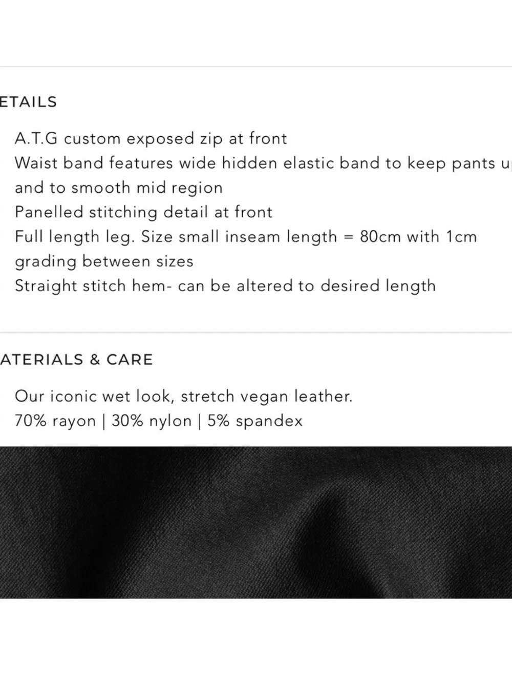 All Things Golden second skin black leggings - Picture 12 of 12